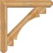 Ekena Millwork Merced Craftsman Rough Sawn Bracket w/ Offset Brace, Western Red Cedar, 8"W x 46"D x 46"H BKT0806X46X46MRC04RWR - alternate 3